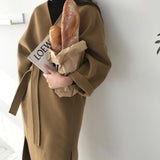 Oversized Minimal Wool Coat