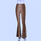 Slim Leopard Bell Bottoms