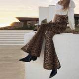 Slim Leopard Bell Bottoms