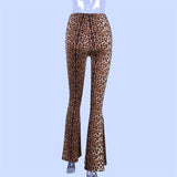 Slim Leopard Bell Bottoms