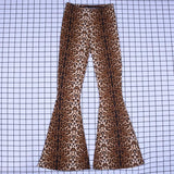 Slim Leopard Bell Bottoms