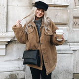Button Up Teddy Sherpa Jacket