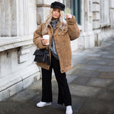 Button Up Teddy Sherpa Jacket