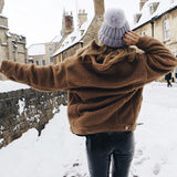 Button Up Teddy Sherpa Jacket