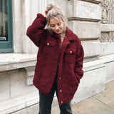 Button Up Teddy Sherpa Jacket