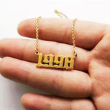 90s Baby Custom Year Necklace