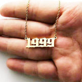 90s Baby Custom Year Necklace