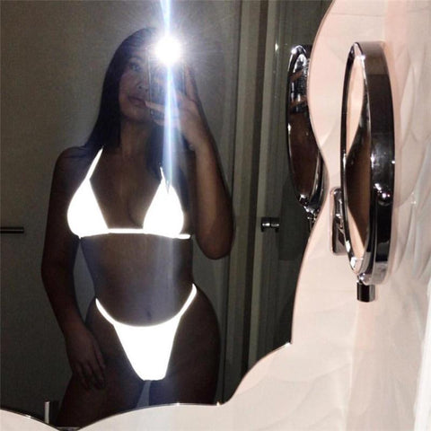 3M Reflective Two Piece Bikini Set