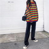 Rainbow Knitted Oversized Sweater