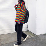 Rainbow Knitted Oversized Sweater