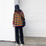 Rainbow Knitted Oversized Sweater