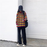 Rainbow Knitted Oversized Sweater