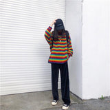 Rainbow Knitted Oversized Sweater