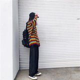 Rainbow Knitted Oversized Sweater