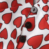 Hearts Printed Blouse