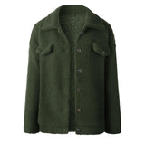 Button Up Teddy Sherpa Jacket