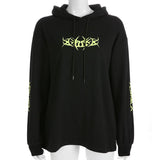 Neon Black Oversized Hoodie
