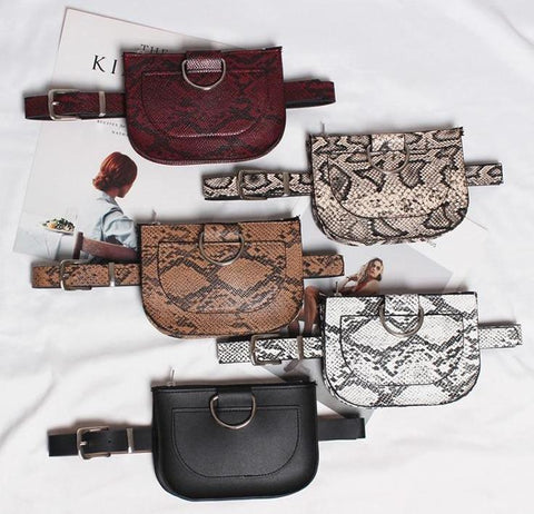 Vegan Leather Belt / Waist Bag