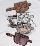 Vegan Leather Belt / Waist Bag