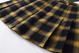 Plaid Yellow Skirt