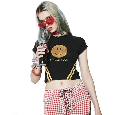 "I Hate You" Smiley Tee