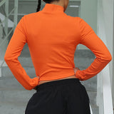 Neon Orange Turtleneck