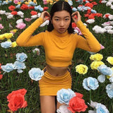 KILL BILL TWO PIECE LONG SLEEVE SHIRT AND SKIRT