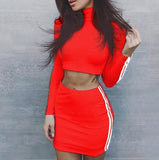KILL BILL TWO PIECE LONG SLEEVE SHIRT AND SKIRT