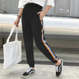 Rainbow Striped Joggers