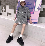 Oversized LSD Checkered Shirt