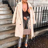 Snake Print Straight Trousers