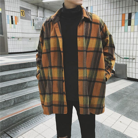 Brushed Plaid Jacket