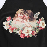 Black Angel Halter Top