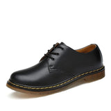Leather Low Top Marten Boots