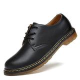 Leather Low Top Marten Boots