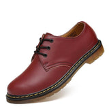 Leather Low Top Marten Boots