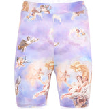 High Waisted Angels Biker Shorts