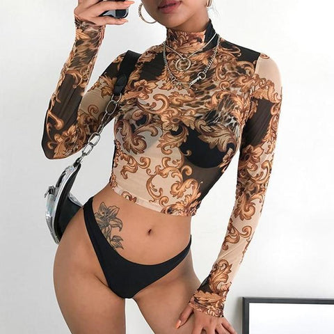 Art Deco Mesh Shirt