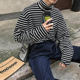 WM Relaxed Striped Turtleneck