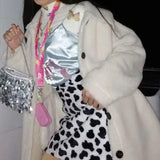 Vegan Fur Milk Skirt