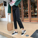 Straight Black Cut Denim