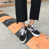 Straight Black Cut Denim