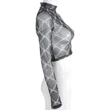 Barbed Wired Meshed Top