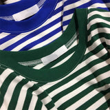 Classic Oversized Cotton Striped Long Sleeve Shirt