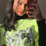 Oversized Neon Angel Tee