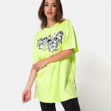 Oversized Neon Angel Tee