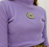 "Sick Sad World" Mock Turtleneck Crop Top