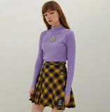 "Sick Sad World" Mock Turtleneck Crop Top