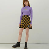 "Sick Sad World" Mock Turtleneck Crop Top