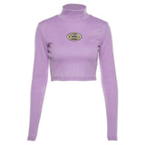 "Sick Sad World" Mock Turtleneck Crop Top